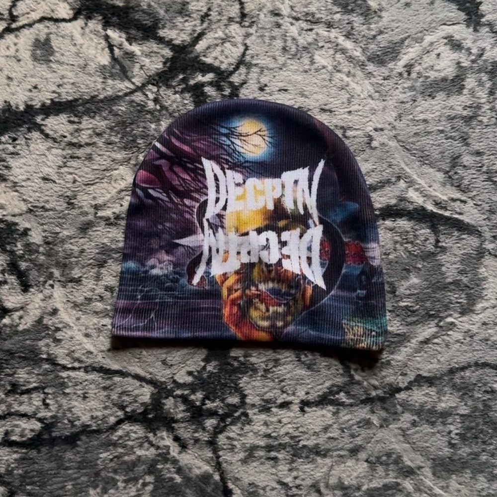 Deception Beanie with Graphic Design